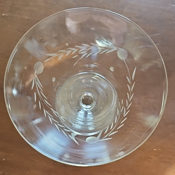 Willow Moon by Pioneer Champagne/Sherbet Clear Glass‎ Japan Vintage - Picture 2 of 8